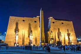 Luxor Temple at night